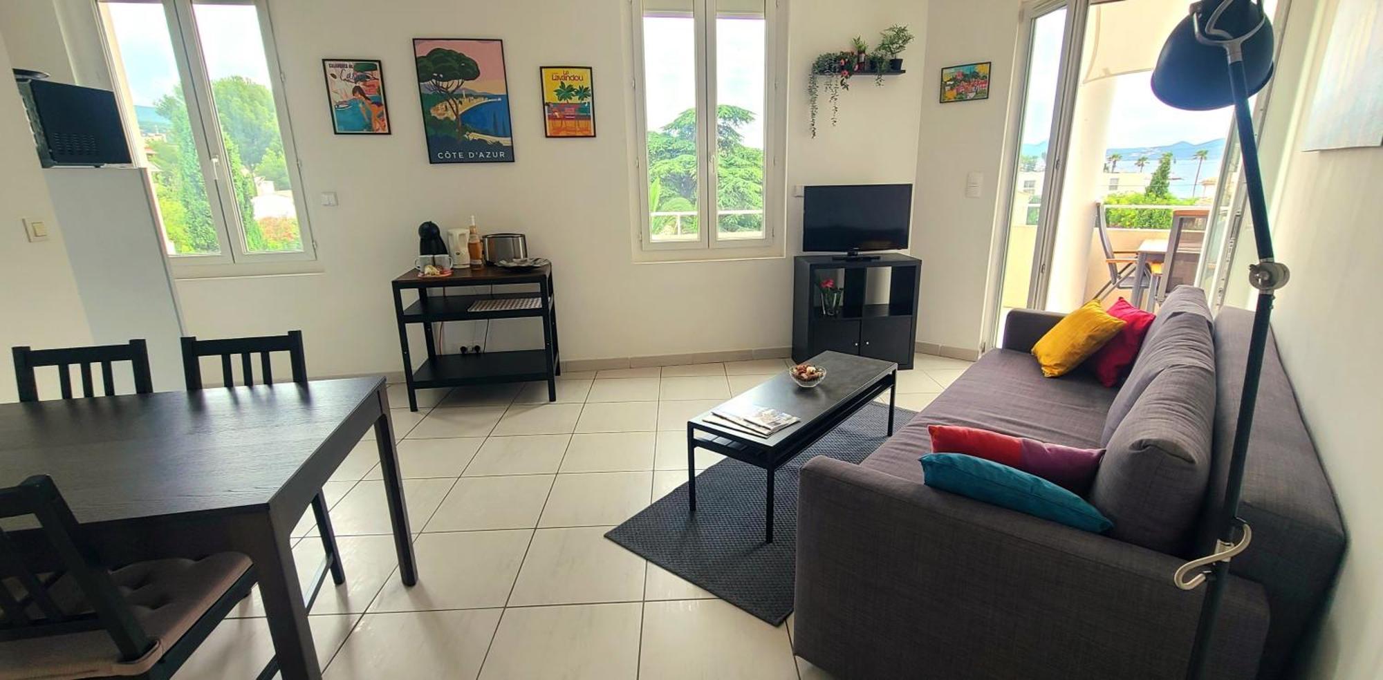 Appartement vue mer avec parking fermé La Ciotat Esterno foto